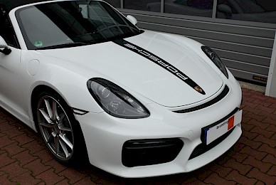 Dekorbeklebung Boxster Spyder Mit Porsche Motorsport Dekor
