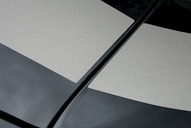 Dekorbeklebung Porsch 718 Cayman Mit R Streifen Und Turdekor Intitan Matt
