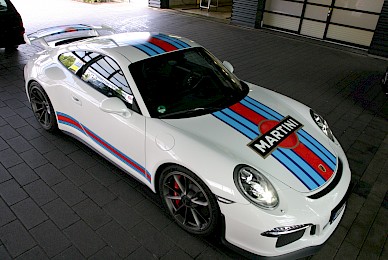 Dekorbeklebung Porsche 911 Gt3 Martini Racing Dekor