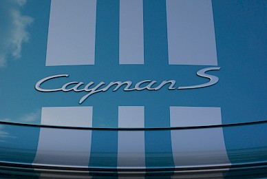 Dekorbeklebung Porsche Cayman S Mit Porsche Design Streifen