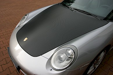 Teilbeklebung Porsche Carrera S Carbonhaube