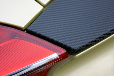 Teilfolierung Porsche Cayman S Carbonhaube