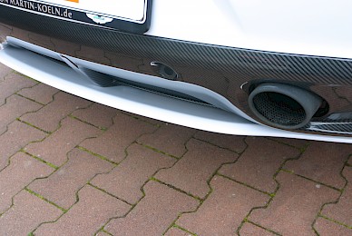 Vollverklebung Aston Martin Vanquish Volante Von Blau Metallic Inweiss