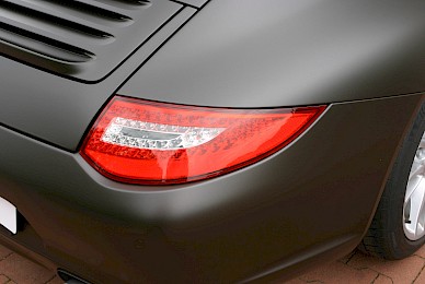 Vollverklebung Porsche 911 Carrera Coupe Braun Metallic Matt