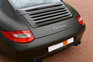 Vollverklebung Porsche 911 Carrera Coupe Von Schwarz In Braun Metallic Matt