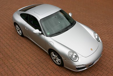 Vollverklebung Porsche 911 Carrera Coupe Von Schwarz In Silber Metallic Matt
