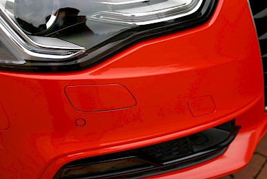 Vollverklebung Audi A5 Cabrio Von Schwarz In Rot Glaenzend