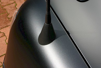 Vollverklebung Mini Roadster Jcw Von Anthrazit In Schwarz Matt Mit Dekoren Sport Stripes