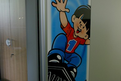 Werbetechnik Flur Dekoration Mit Digitaldrucken Haribo Bonn