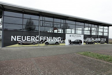 Werbetechnik Vollverklebung Der Fensterfassade Mit Digitaldrucken Rolf Horn Erftstadt