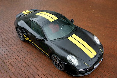 Dekorbeklebung Porsche 911 Turbo S Mit Rs Turdekor Und Classic Streifen