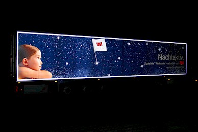 Lkw Auflieger Vollverklebung 3m Scotchlite Reflexfolie