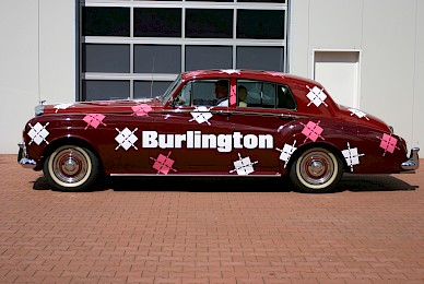 Fahrzeugbeschriftung Bentley S1 Falke Burlington Design
