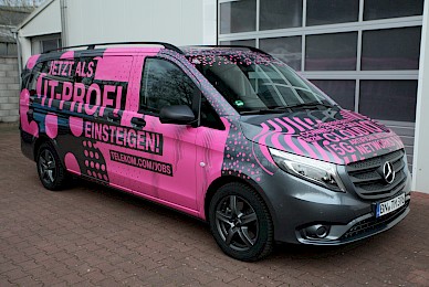 Fahrzeugbeschriftung Mercedes Vito Telekom It Profi