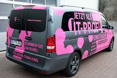 Fahrzeugbeschriftung Mercedes Vito Telekom It Profi