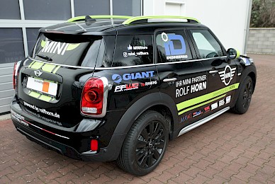 Fahrzeugbeschriftung Mini Countryman Rsv Dueren Begleitfahrzeug