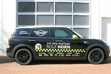 Fahrzeugbeschriftung Mini Oneclubman Rsv Dueren Begleitfahrzeug