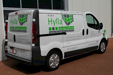 Fahrzeugbeschriftung Renault Trafic Fliesen Hylla