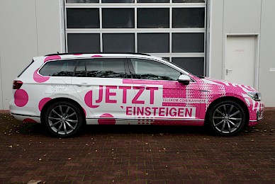 Fahrzeugbeschriftung Vw Passat Gte Telekom Karriere