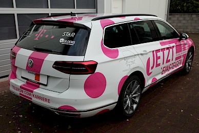 Fahrzeugbeschriftung Vw Passat Gte Telekom Karriere