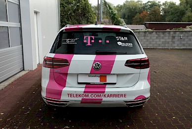 Fahrzeugbeschriftung Vw Passat Gte Telekom Karriere