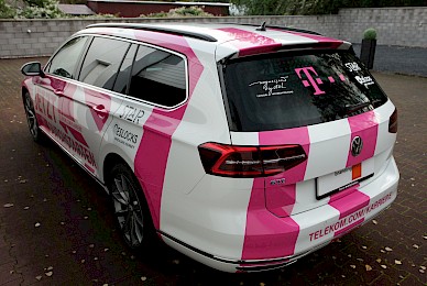 Fahrzeugbeschriftung Vw Passat Gte Telekom Karriere