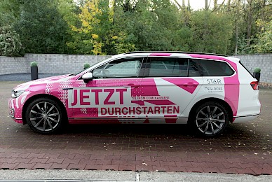 Fahrzeugbeschriftung Vw Passat Gte Telekom Karriere