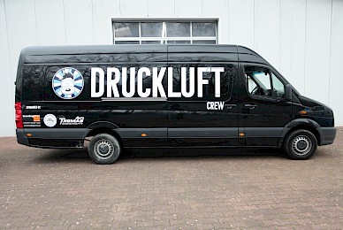 Beschriftung Crafter Druckluft Band