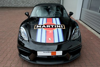 Porsche Boxster 718 Spyder Im Martini Design Und Steinschlagschutz Vvorderwagen