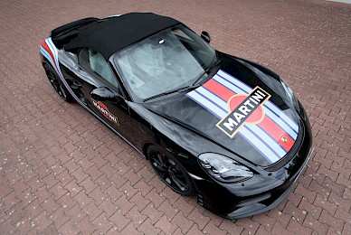 Porsche Boxster 718 Spyder Im Martini Design Und Steinschlagschutz Vvorderwagen