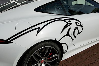 Jaguar F Type Beschriftung Mit Katze