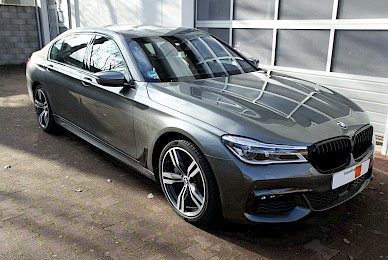 Teilbeklebung Bmw 750i Shadowline Schwarz Glaenzend
