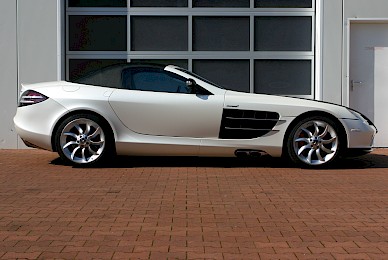 Vollverklebung Mercedes Slr Mclaren In Satin Pearl White