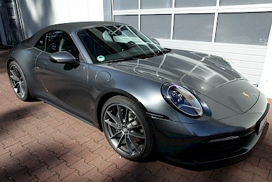 Vollverklebung Porsche 911 Carrera Cabrio Vonsilber In Anthrazit Metallic