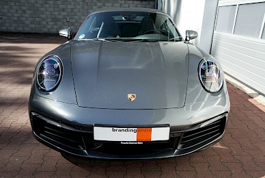 Vollverklebung Porsche 911 Carrera Cabrio Vonsilber In Anthrazit Metallic