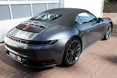 Vollverklebung Porsche 911 Carrera Cabrio Vonsilber In Anthrazit Metallic