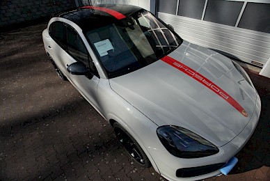 Dekorbeklebung Porsche Cayenne Coupe Turbo Motosport Dekor