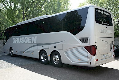Beschriftung Reisebus
