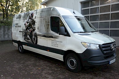 Werbebeschriftung Sprinter Mit Digitaldrucken