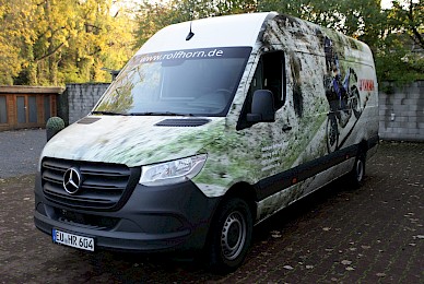 Werbebeschriftung Sprinter Mit Digitaldrucken