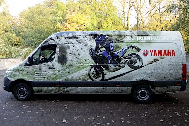 Werbebeschriftung Sprinter Mit Digitaldrucken