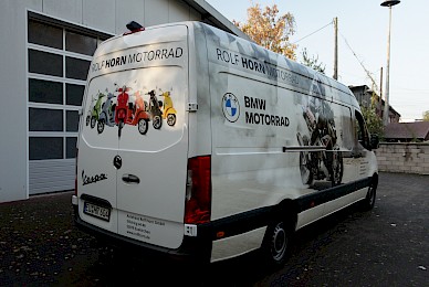 Werbebeschriftung Sprinter Mit Digitaldrucken