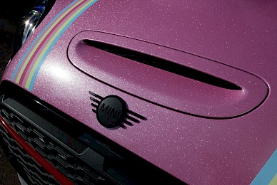 Mini Jcw Vollverklebung Rosa Glitzer