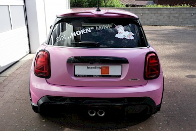 Mini Jcw Vollverklebung Rosa Glitzer
