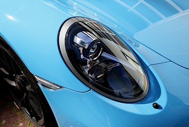 Vollverklebung Porsch 911 Carrera Gts Von Schwarz In Fjordblau