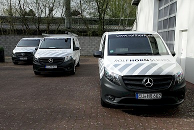 Beschriftung Rolf Horn Service Flotte