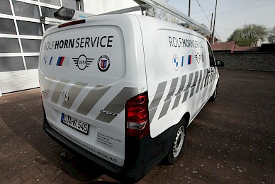 Beschriftung Rolf Horn Service Flotte